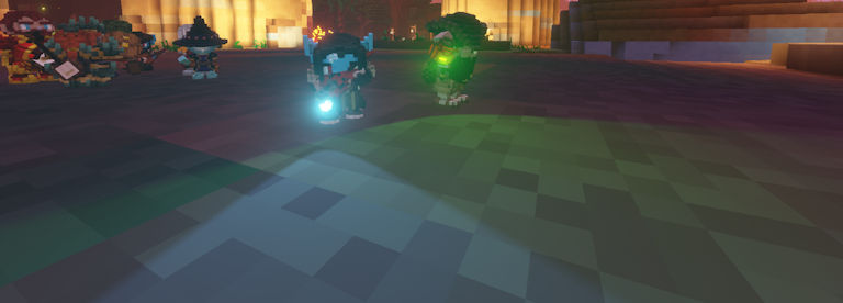 Screenshot containing two lanterns with different lightcones