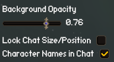 Screenshot containing the relevant settings from the Chat tab
