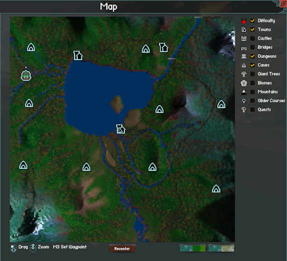 Map screen