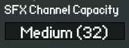 Screenshot containing the relevant settings from the Sound tab